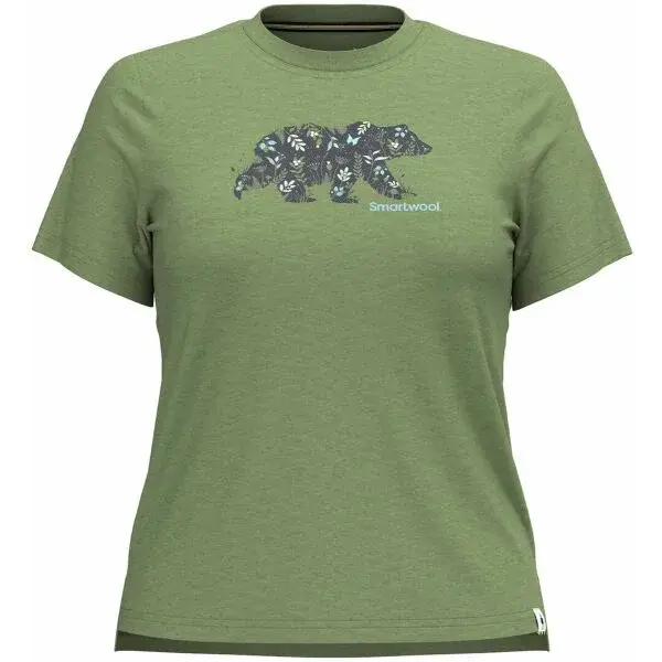 Smartwool OSA VEGA SHORT SLEEVE GRAPHIC TEE W Dámske tričko, zelená, veľkosť