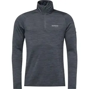 Klimatex ISAMU Pánska mikina s krátkym zipsom, čierna, veľkosť