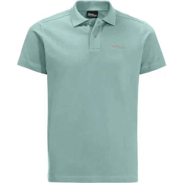 Jack Wolfskin ESSENTIAL POLO M Pánske tričko, zelená, veľkosť
