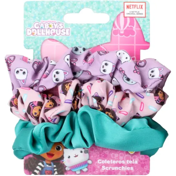 Gabby's Dollhouse Hair Accessories Scrunchies gumičky do vlasů 3 ks