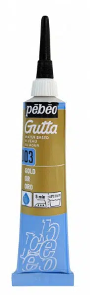 Gutta na hedvábí Pébéo 20ml – zlatá