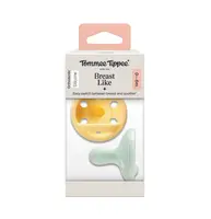 Tommee Tippee Silikonový dudlík Breast Like 0-6m 2 ks