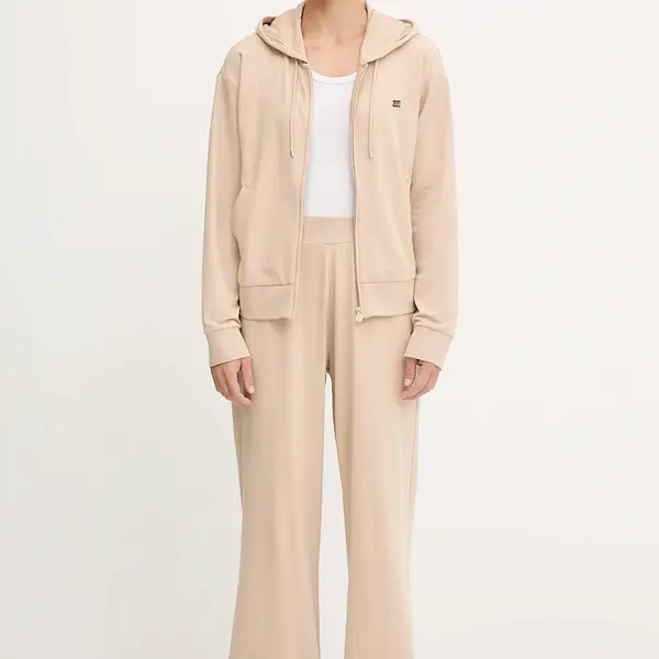 Tepláková souprava EA7 Emporio Armani dámská, béžová barva, AF13135.7W000464