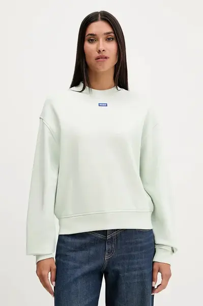 Bavlněná mikina Hugo Blue Delessa_B_1