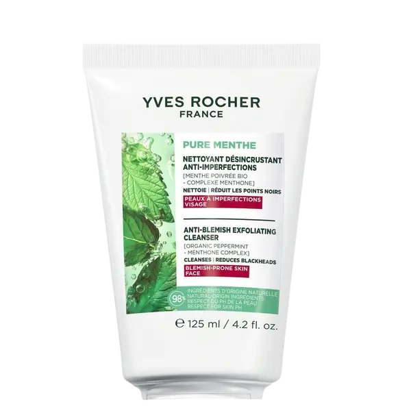YVES ROCHER Pure Menthe, Čisticí gel s jemným peelingem 125 ml