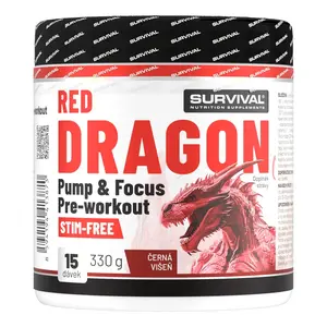 Survival Red Dragon Stim Free Pre-workout 330 g černa višeň