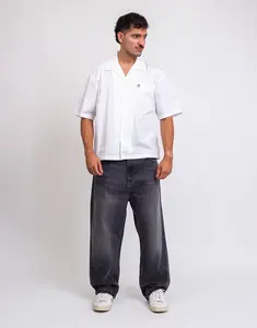 Carhartt WIP Brandon Pant Black marble used wash M