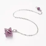 Chakra Natural Amethyst Dowsing Pendulums