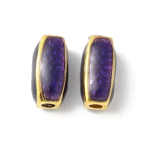 Brass Enamel Beads