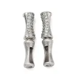 Brass Micro Pave Clear Cubic Zirconia Screw Clasps