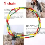 Glass Seed Rondelle Beaded Waist Beads