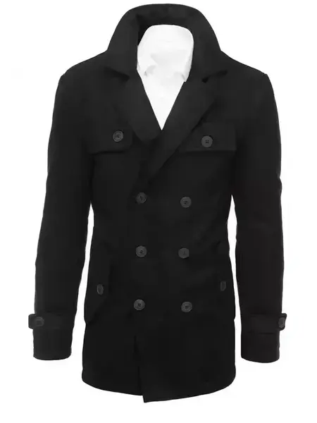 Pánský kabát černý Dstreet