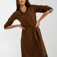 Dress-LK-SK-507871.32P-brown