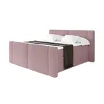 ALTDECOR POSTEL boxspring s matracemi H3/H4 - EVON KING Zanozek - 140x200 cm Růžová