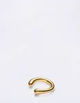Maria Black Curl Ear Cuff Medium Gold Gold