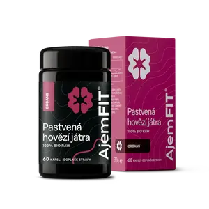 AjemFIT BIO Raw Hovězí Játra - 60 kapslí - 30g