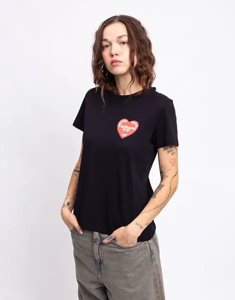 Tričko Carhartt WIP W' S/S Hart Case T-Shirt Black