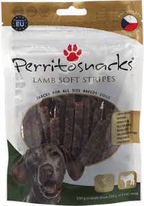 Pochoutka Perrito Lamb Soft stripes 100g