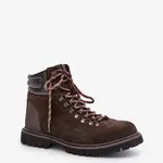 BIG STAR SHOES Semišové Zateplené Boty Trapery Pánské Big Star