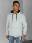 Bluza męska basic z kapturem jasnoszara Dstreet
