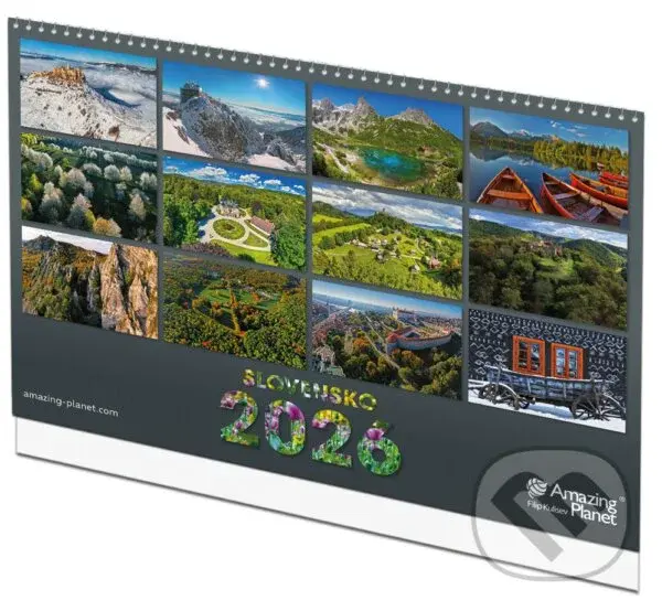 Nástenný kalendár Amazing Planet 2026 - Slovensko