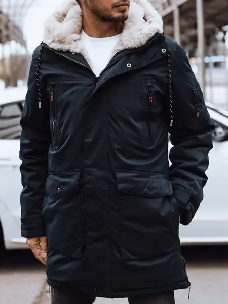 Pánská zimní bunda granátová