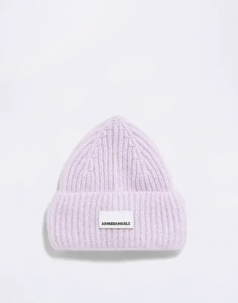 Armedangels Mohair Blend Knit Hat 3633 moonlit lilac