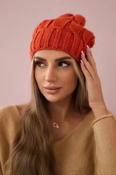 marka niezdefiniowana Čapica s fleece Iwona K221 ruda