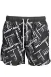 KARL LAGERFELD BEACHWEAR COSTUME PARTS UNDER MAN BLACK