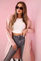Oversize dark powder pink hooded cape