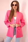Elegant jacket with lapels in pink