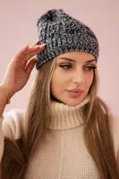 Kesi Čapica s fleece Melisa K241 šedá+čierna