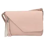 Dámska kožená crossbody kabelka Italia Kalia - svetlo ružová