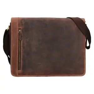Pánska kožená taška cez rameno HGL Arnes - hnedá