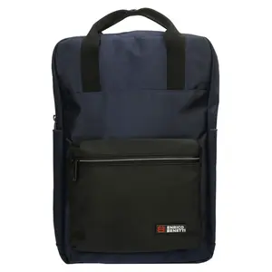 Pánsky trendy batoh Enrico Benetti Montrel - čierno-modrá, nylon, na notebook 13"