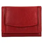 Dámska kožená slim peňaženka Lagen Déborah - červená