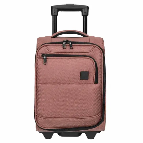 Kabínový cestovný kufor Enrico Benetti Oakvill - starorůžová