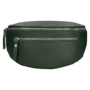 Dámska kožená ľadvinka Italia Pavla - tmavo zelená