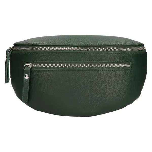 Dámska kožená ľadvinka Italia Pavla - tmavo zelená