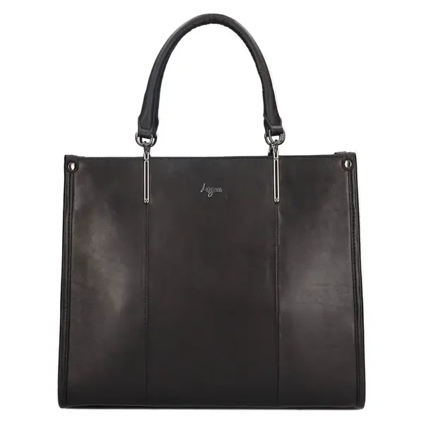 Dámská kožená kabelka Lagen Finet - černá