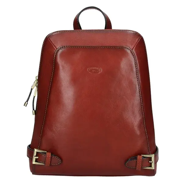 Dámský kožený batoh Katana Elisn - hnědá