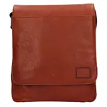 Pánská kožená taška přes rameno Lagen Rufus - koňak