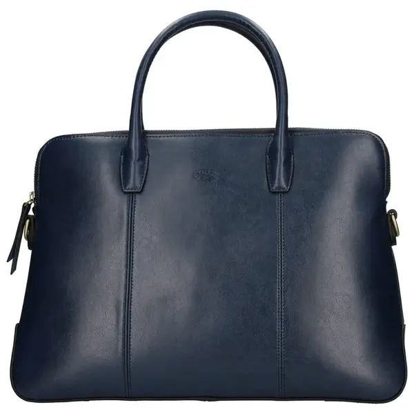 Elegantní dámská kožená kabelka Katana Celesta - tmavě modrá