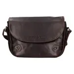 Dámska kožená crossbody kabelka Greenwood Nora - tmavo hnedá
