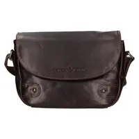 Dámska kožená crossbody kabelka Greenwood Nora - tmavo hnedá