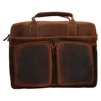 Pánská kožená taška na notebook HGL Remmy - koňak
