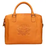 Pánská kožená taška na notebook Mustang Mone - koňak