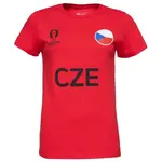 FANATICS UEFA EURO 2024 CZECHIA NATION FLAG Dámské triko, červená, velikost