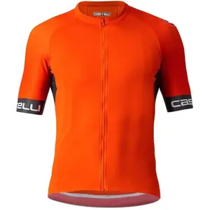 Castelli ENTRATA IV Pánský cyklistický dres, oranžová, velikost XXXL