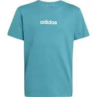 adidas LINEAR Dětské tričko, tyrkysová, velikost